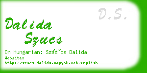 dalida szucs business card
